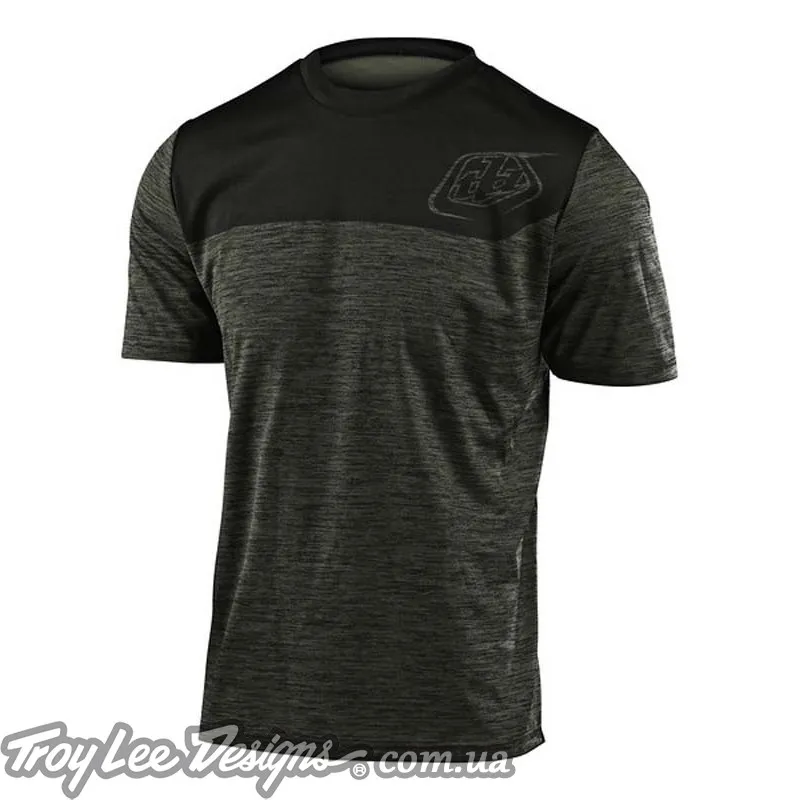 Джерси TLD Flowline S/S Jersey [Shield Heather Green/Black]
