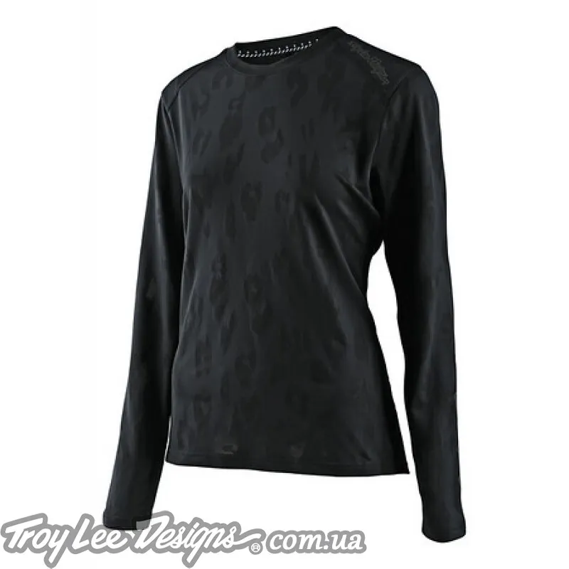 Джерси TLD WMNS LILIUM LS JERSEY [JACQUARD BLACK] 