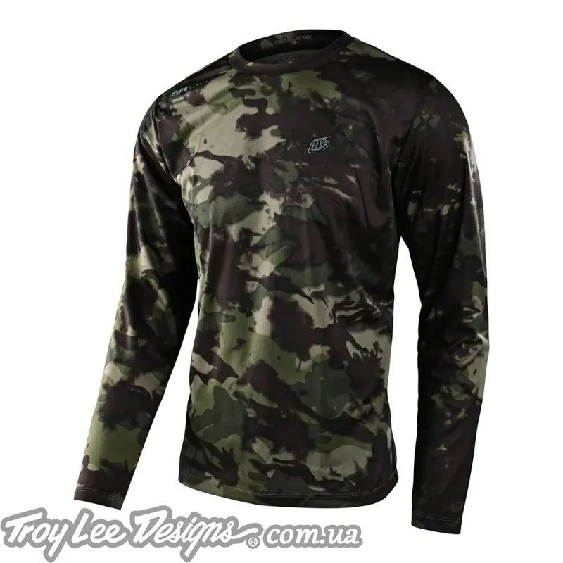 Джерси TLD FLOWLINE LS JERSEY COVERT [ARMY GREEN]
