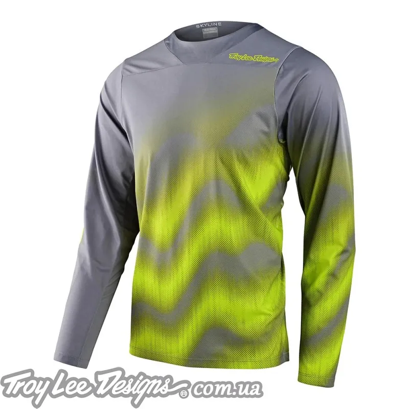 Джерси TLD SKYLINE LS CHILL JERSEY WAVES [LT GRAY]