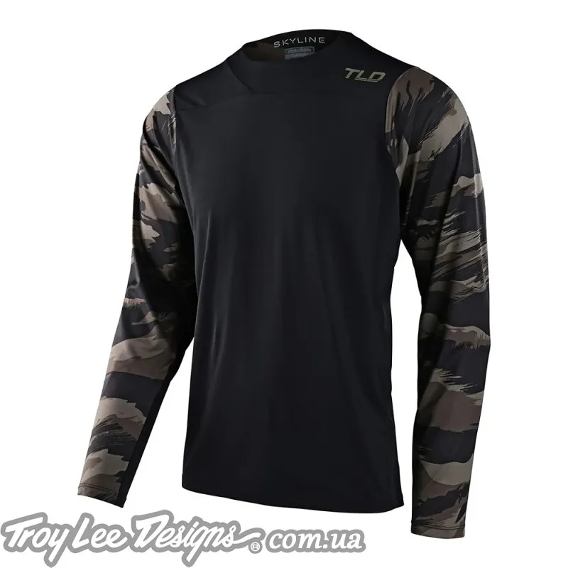 Джерси TLD SKYLINE LS CHILL JERSEY [HIDE OUT BLACK]