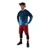 Джерси TLD SKYLINE AIR LS JERSEY [FADES DARK SLATE BLUE]