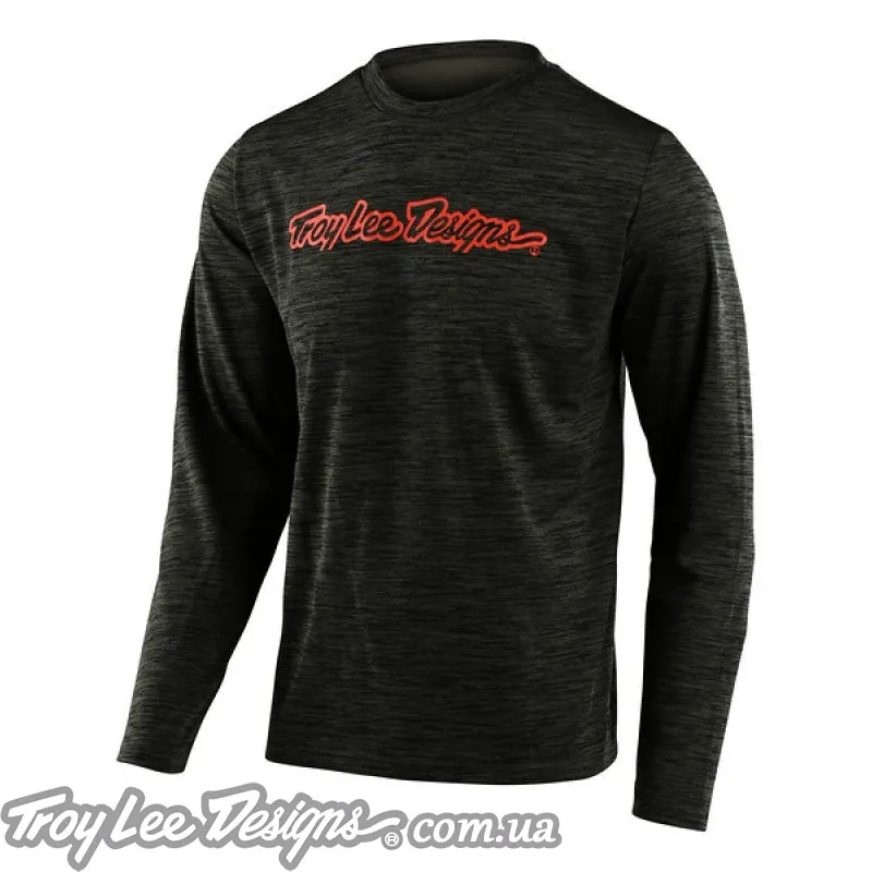 Джерси TLD FLOWLINE LS JERSEY; SIGNATURE HEATHER GREEN / TANGERINE Джерси TLD FLOWLINE LS JERSEY; SIGNATURE HEATHER GREEN / TANGERINE