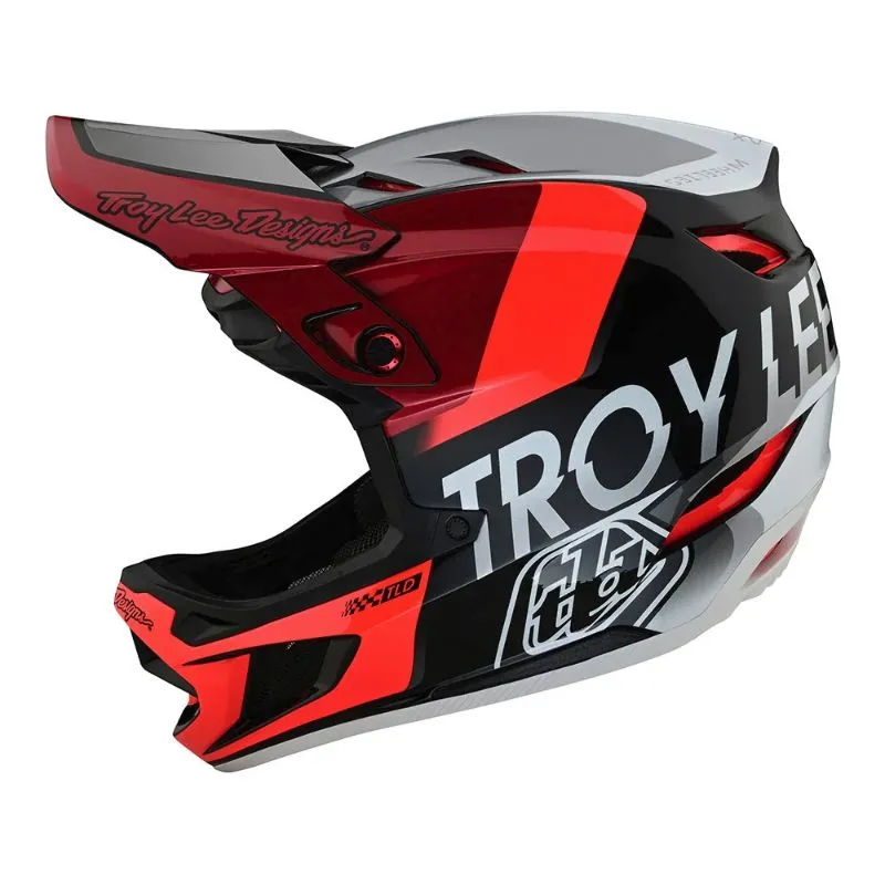 Вело шлем TLD D4 COMPOSITE HELMET [Qualifier Silver/Red] 