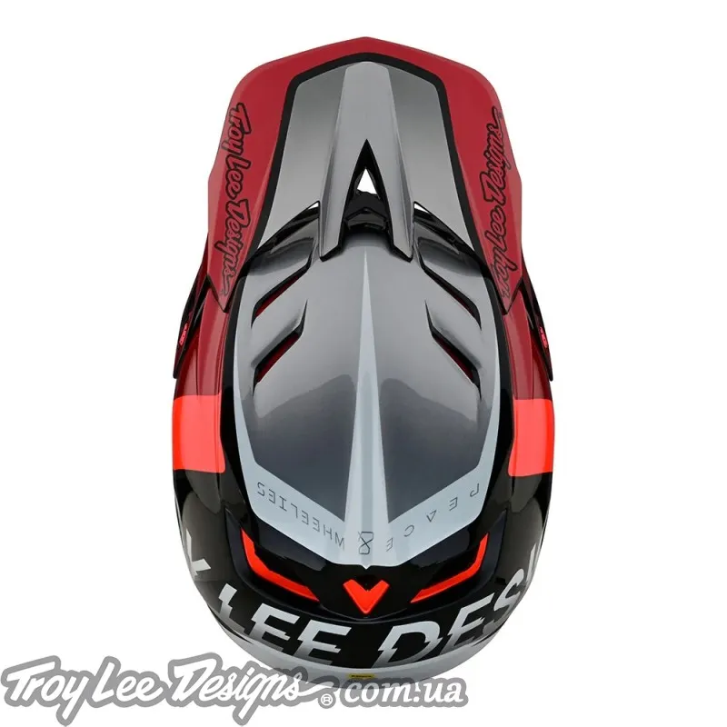 Вело шолом TLD D4 COMPOSITE HELMET [Qualifier Silver/Red] 