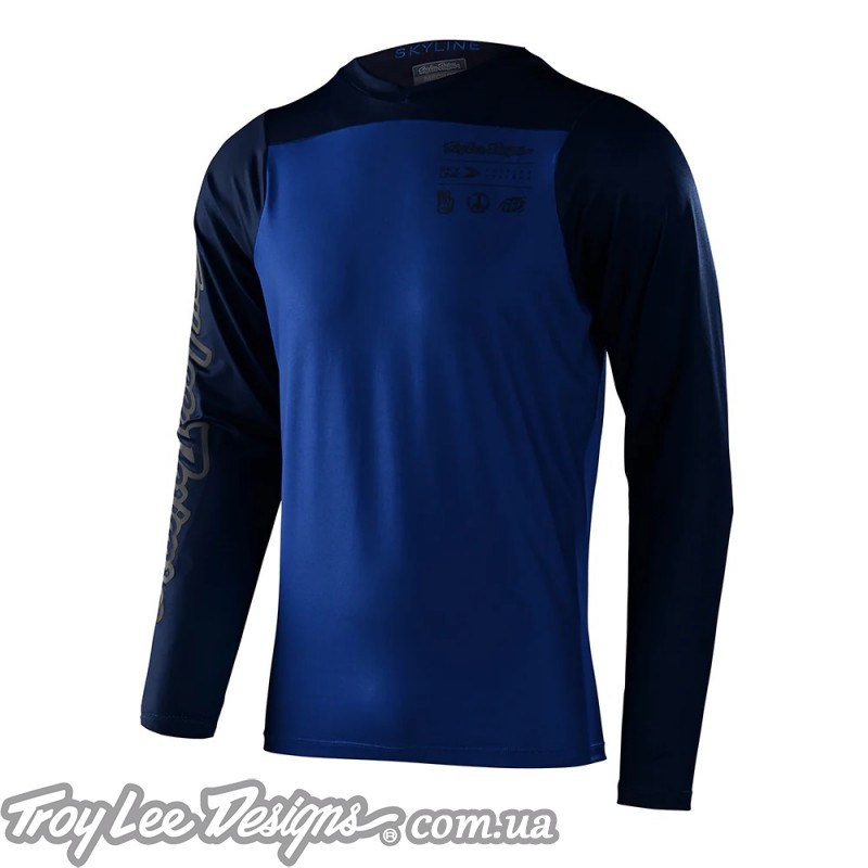 Джерси TLD SKYLINE LS CHILL JERSEY [MONO TRUE BLUE] 