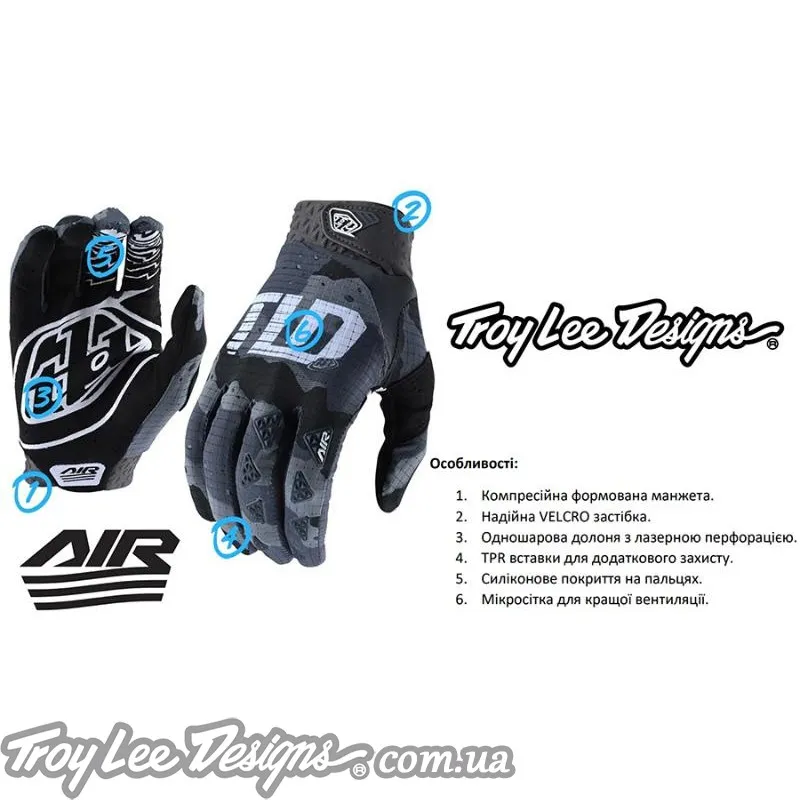 Вело рукавички TLD YOUTH AIR GLOVE [BLUE]