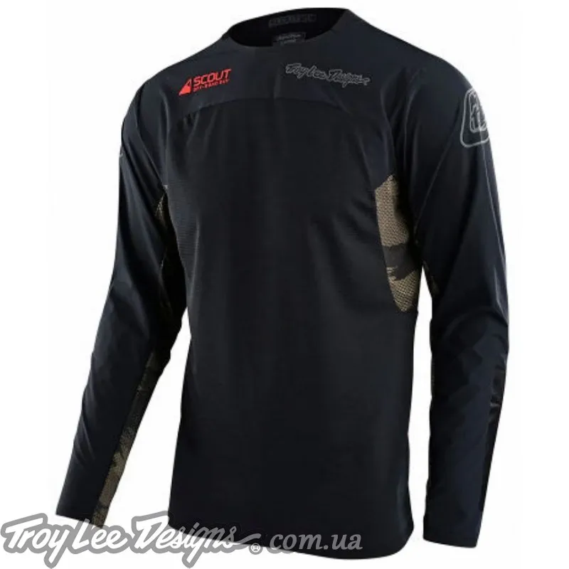 Мото джерсі TLD Scout SE Jersey [SYSTEMS BRUSHED CAMO BLk/MILITARY GREEN]