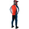 Джерси TLD Sprint Jersey Fractura [Slate Blue Orange] 