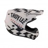 Мотошолом TLD SE4 POLYACRYLITE HELMET RACE SHOP [WHITE/BLACK]