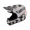 Мотошолом TLD SE4 POLYACRYLITE HELMET RACE SHOP [WHITE/BLACK]
