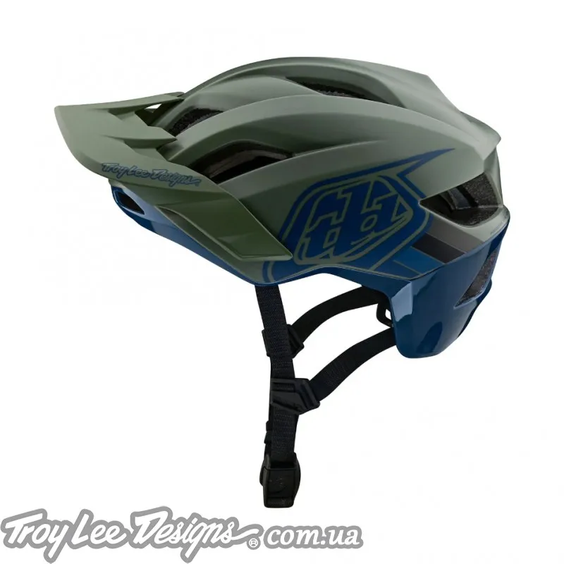 Вело шлем TLD Flowline SE HELMET BADGE [OLIVE/INDIGO]