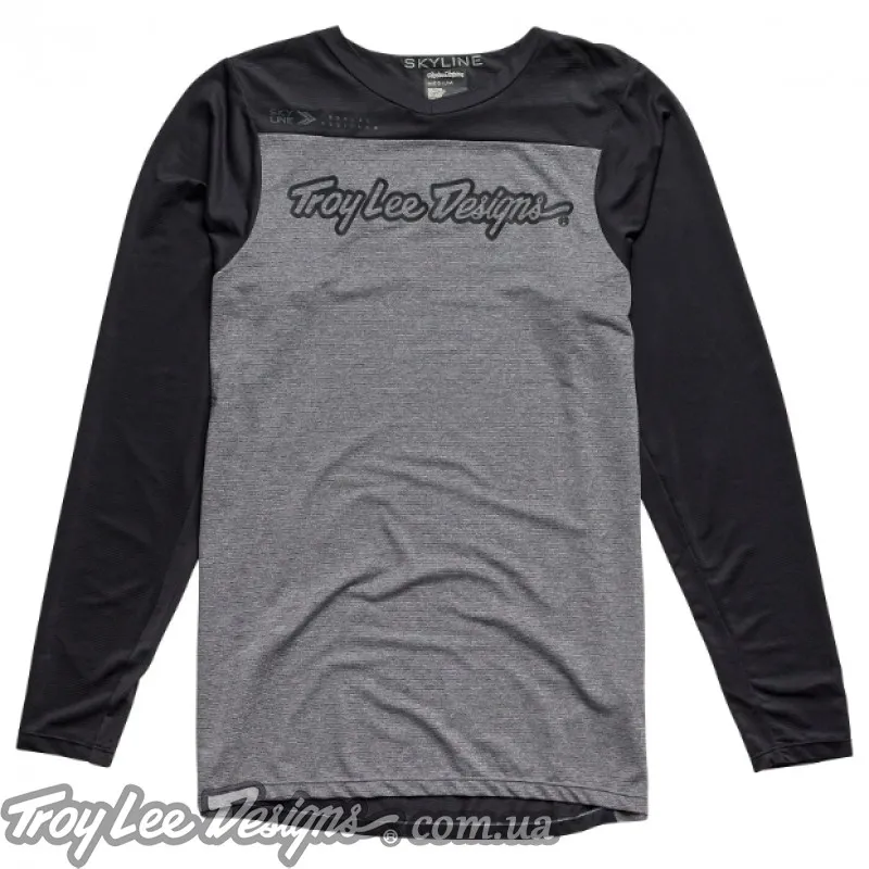 Джерсі TLD SKYLINE LS JERSEY SIGNATURE HEATHER [Grey/BLACK] 