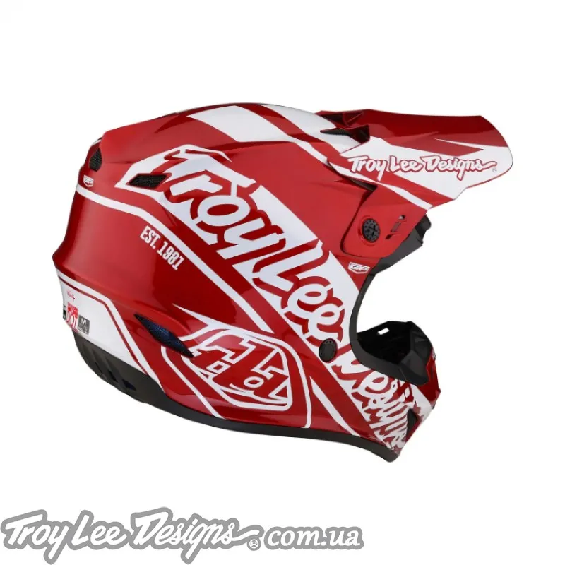 Мотошлем TLD GP HELMET SLICE RED/ WHITE Мотошлем TLD GP HELMET SLICE RED/ WHITE