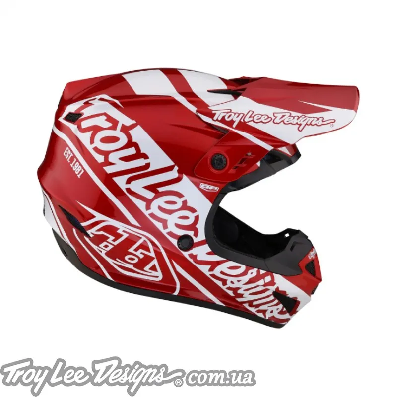 Мотошлем TLD GP HELMET SLICE RED/ WHITE Мотошлем TLD GP HELMET SLICE RED/ WHITE