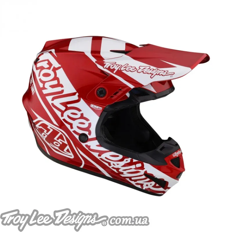 Мотошлем TLD GP HELMET SLICE RED/ WHITE Мотошлем TLD GP HELMET SLICE RED/ WHITE