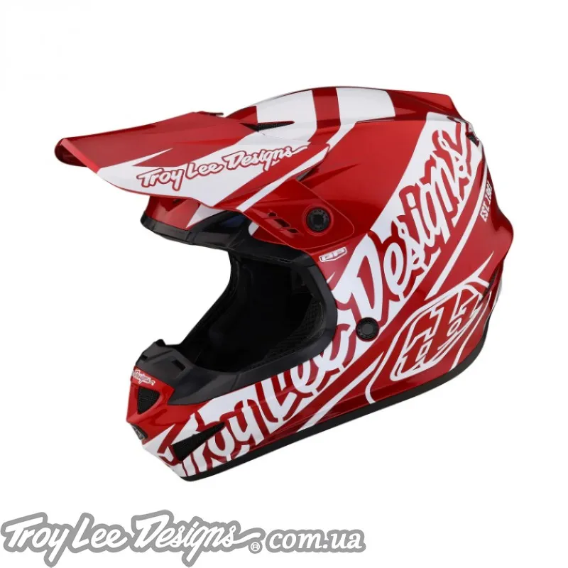 Мотошлем TLD GP HELMET SLICE RED/ WHITE Мотошлем TLD GP HELMET SLICE RED/ WHITE