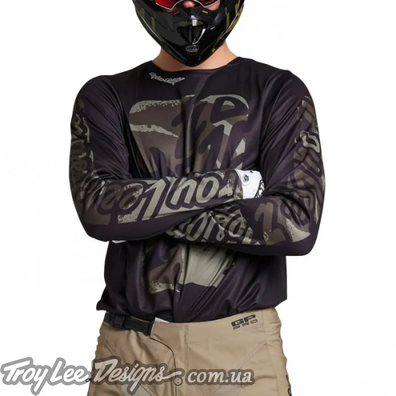 Мото джерсі TLD GP PRO JERSEY BOXED IN [BLACK/OLIVE] 