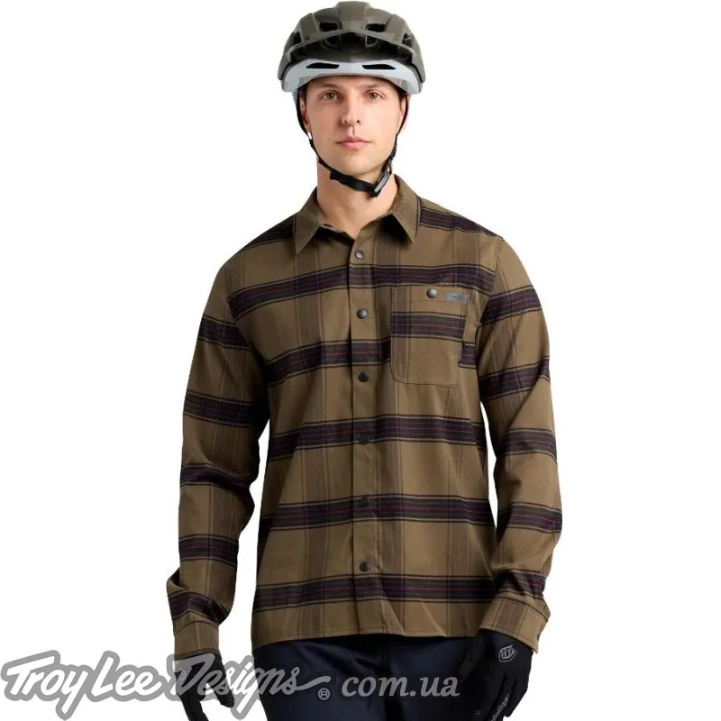 Рубашка TLD GRIND FLANNEL YD PlAID [DARK PINE]