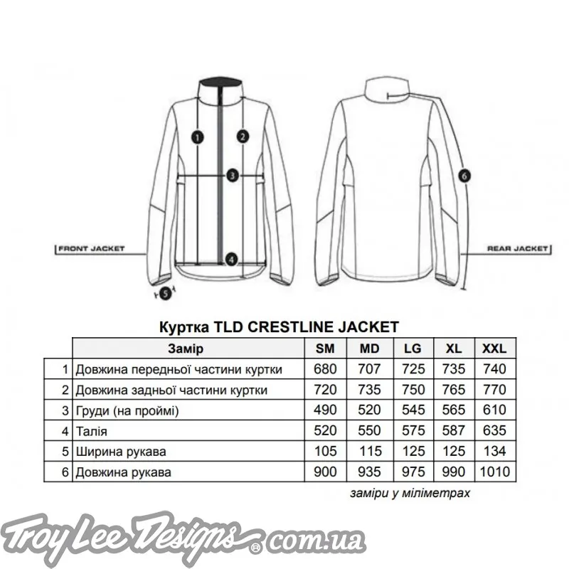 Куртка TLD CRESTLINE JACKET MONO [Olive] SM
