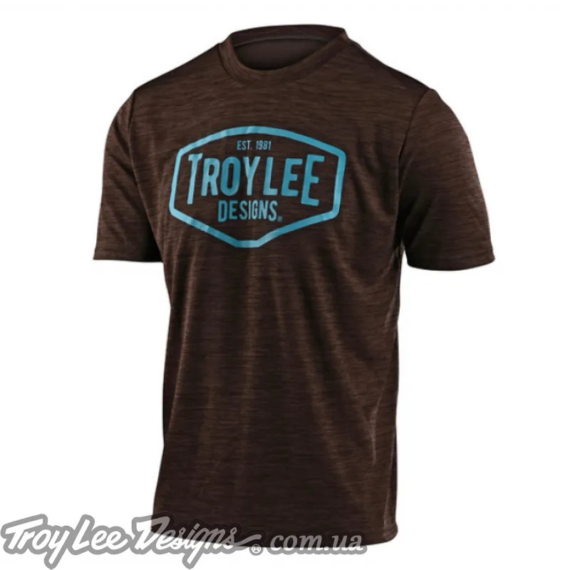 Джерси TLD FLOWLINE SS JERSEY; STATION HEATHER DARK MOKA / BLUE