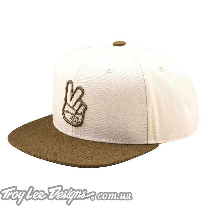 Кепка TLD FLAT BILL SNAPBACK; PEACE VINTAGE [WHITE / OLIVE] OSFA