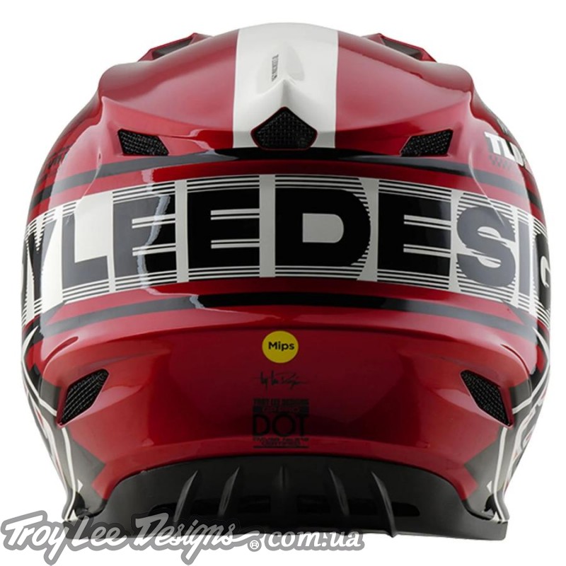 Мото шолом TLD GP PRO HELMET; FIFTY-50 [WHITE / RED]