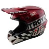 Мото шолом TLD GP PRO HELMET; FIFTY-50 [WHITE / RED]