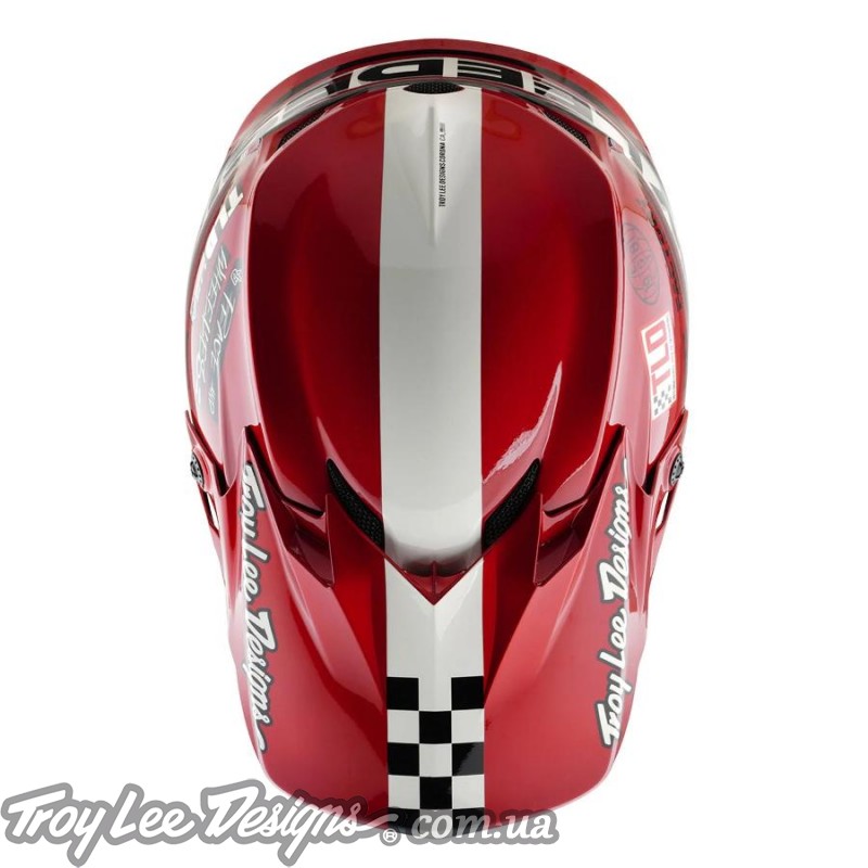 Мото шолом TLD GP PRO HELMET; FIFTY-50 [WHITE / RED]