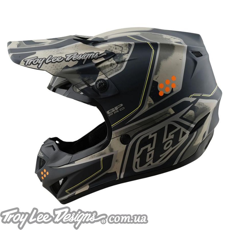 Мото шолом TLD GP PRO HELMET; TROOPER [BLACK / CAPER]