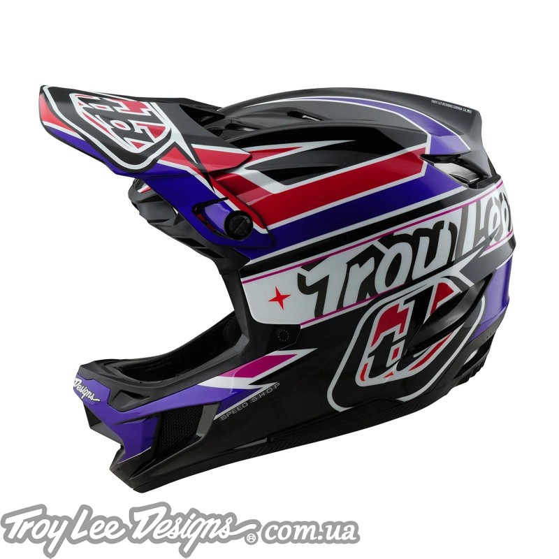 Вело шолом TLD D4 POLYACRYLITE HELMET; LINEAR [BLACK]