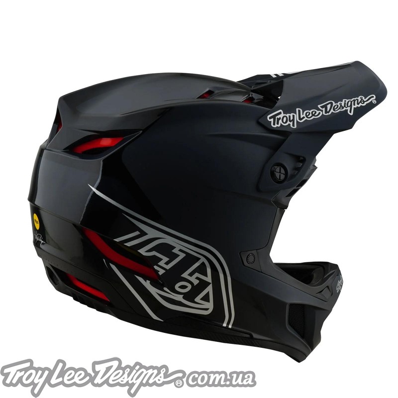Вело шолом TLD D4 POLYACRYLITE HELMET; SHADOW [BLACK]