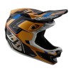 Вело шолом TLD D4 COMPOSITE HELMET; ROYALTY [BLACK / GOLD]