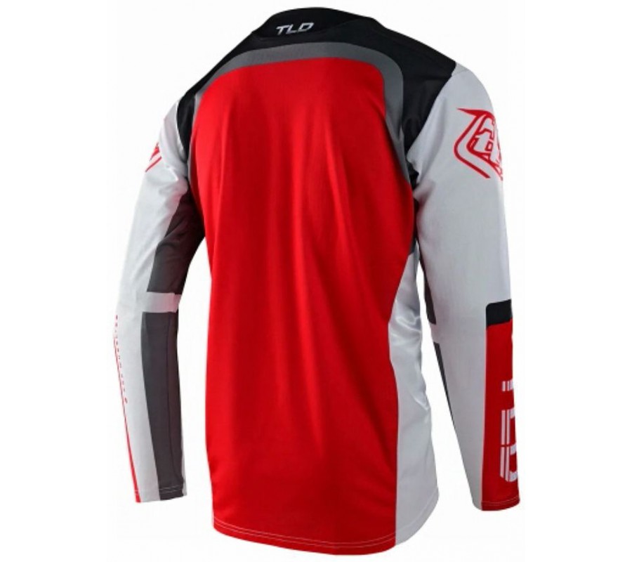Джерсі TLD Sprint Jersey Fractura [Charcoal Glo Red]