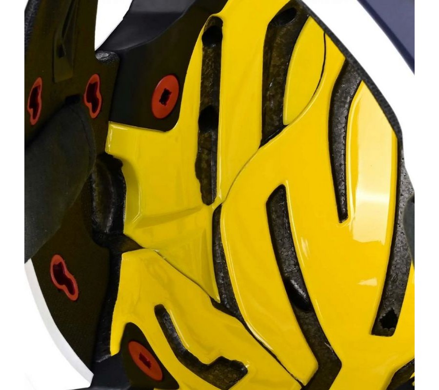 Мотошолом TLD SE5 Carbon Helmet [QUALIFIER WHITE / BRONZE]