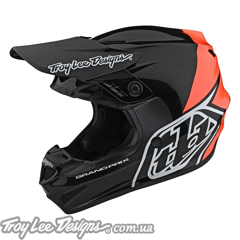 Мотошолом TLD GP HELMET [BLOCK BLACK / ORANGE ]