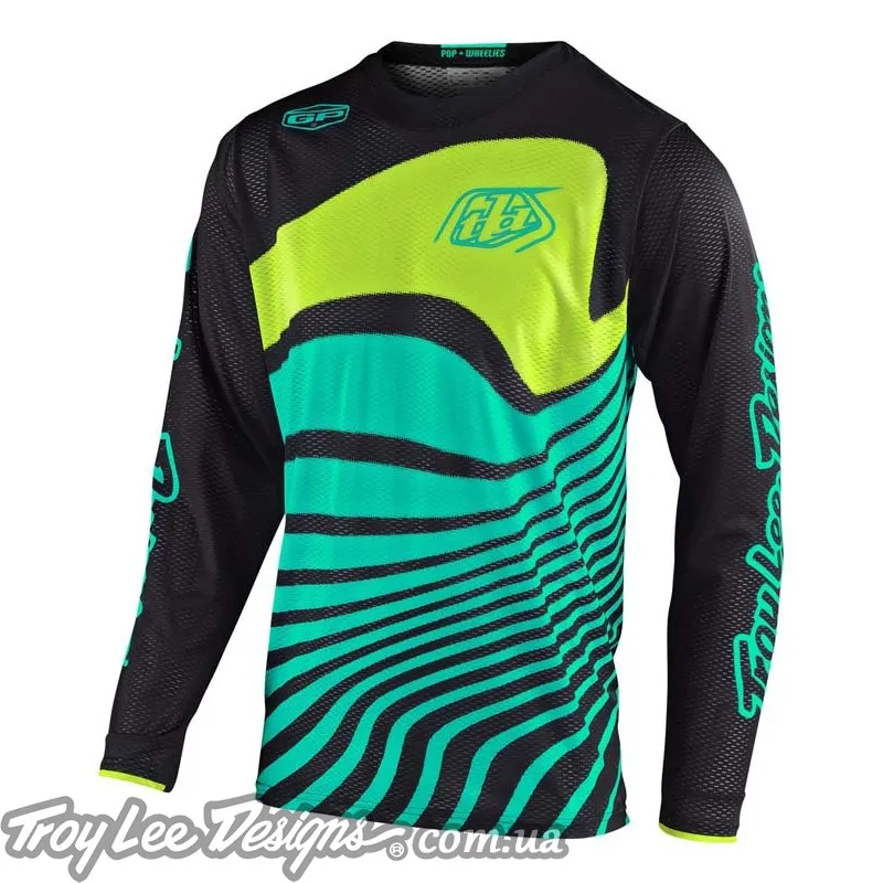 Джерси TLD GP AIR JERSEY [DRIFT BLACK / TURQUOISE]