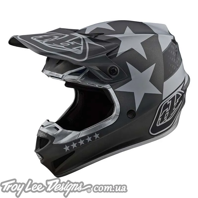 Мотошлем TLD SE4 POLYACRYLITE [FREEDOM BLACK / GRAY]