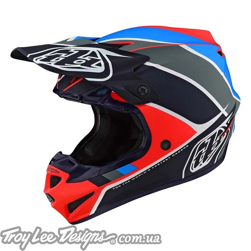 Мотошлем TLD SE4 POLYACRYLITE [BETA ORANGE / NAVY]