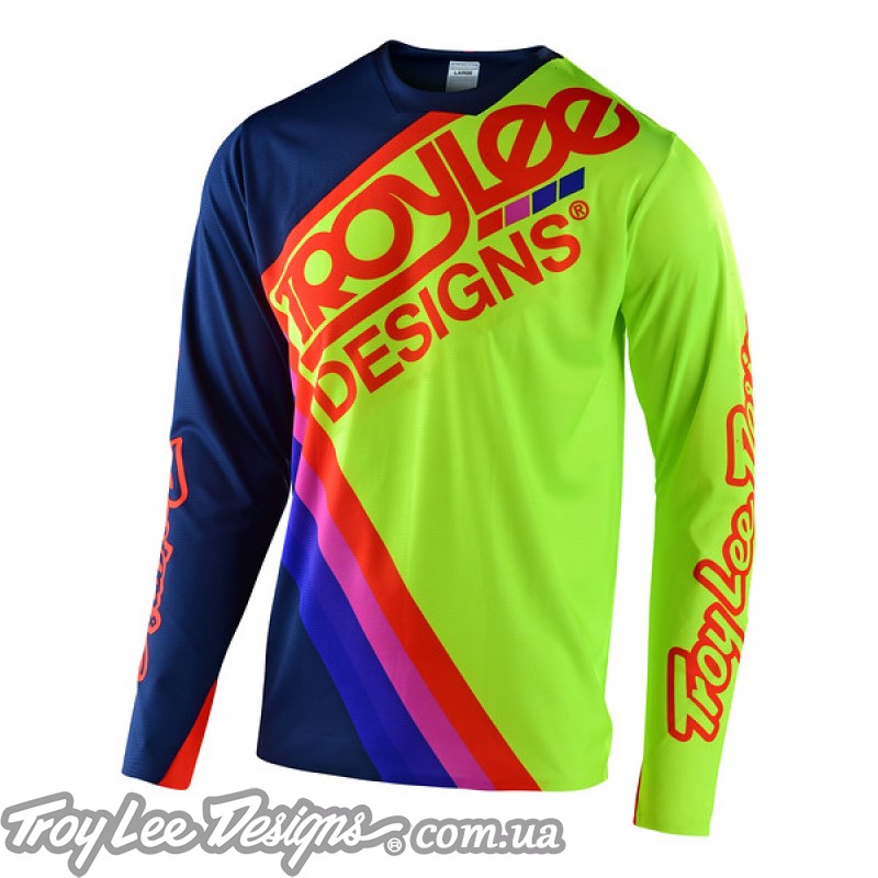 Джерсі TLD Sprint Ultra Jersey [Tilt Navy/FLO Yellow]